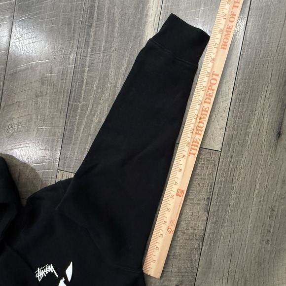 VTG Stussy XV Collab Hoodie Rare Y2K Multi Hit Graphic Back Print USA Mens Sz S - Picture 6 of 13